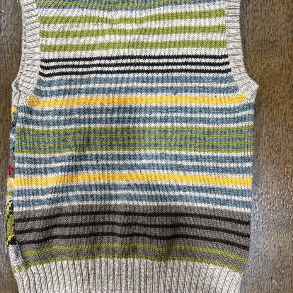 Kids Animal Pattern Boutique Sweater Vest - Multicolor